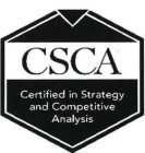 CSCA CERTIFIED IN STRATEGY AND COMPETITIVE ANALYSISVE ANALYSIS