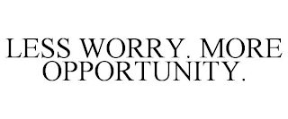 LESS WORRY. MORE OPPORTUNITY.
