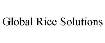 GLOBAL RICE SOLUTIONS
