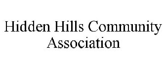 HIDDEN HILLS COMMUNITY ASSOCIATION