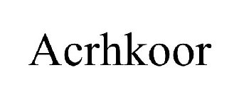 ACRHKOOR