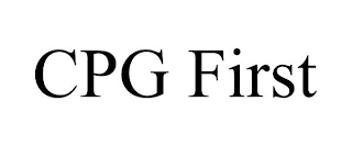 CPG FIRST
