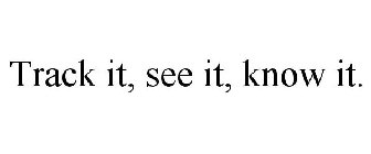 TRACK IT, SEE IT, KNOW IT.