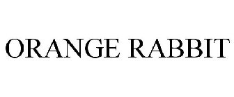 ORANGE RABBIT