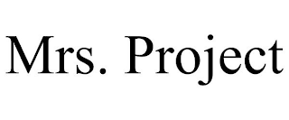 MRS. PROJECT