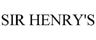 SIR HENRY'S
