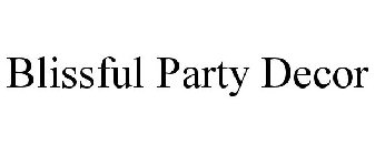 BLISSFUL PARTY DECOR