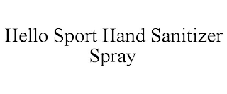 HELLO SPORT HAND SANITIZER SPRAY