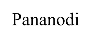 PANANODI