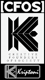[CFOS] K KRIPTONI CREATIVE FOUNDERS OF SOCIETY K KRIPTONI