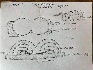 CONCEPT 1, DASH DONKEYS TWERKER, MOTOR FOR MOVEMENT INSIDE EACH CHEEK, TWERK OR LIFT CHEEKS FOR AEROSOL, 4 1/2IN, 4 1/2IN, FOR LARGE MODELS (TRUCKS), 3IN, 3IN, FOR REGULAR (CARS), SIDE VIEW, MOTOR, CI