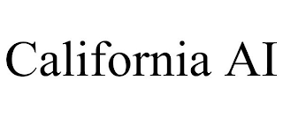 CALIFORNIA AI