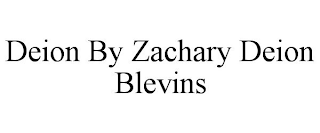 DEION BY ZACHARY DEION BLEVINS