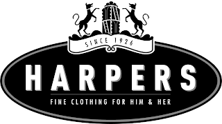 HARPERS FINE CLOTHING FOR HIM & HER SINCE 1926