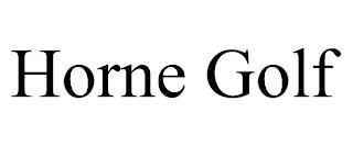 HORNE GOLF