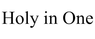 HOLY IN ONE