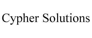 CYPHER SOLUTIONS