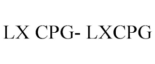 LX CPG - LXCPG