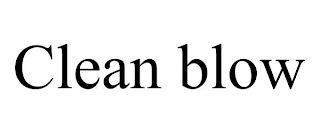 CLEAN BLOW