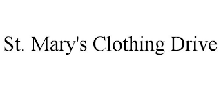 ST. MARY'S CLOTHING DRIVE