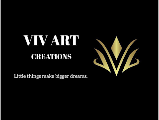 V VIV ART CREATIONS LITTLE THINGS MAKE BIGGER DREAMSIGGER DREAMS