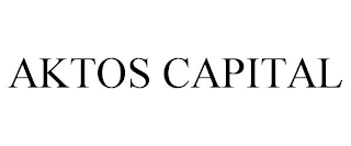 AKTOS CAPITAL