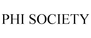 PHI SOCIETY