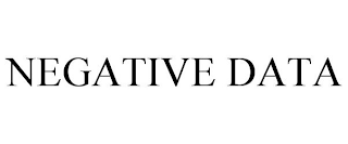 NEGATIVE DATA
