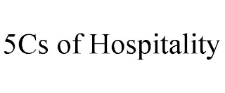 5CS OF HOSPITALITY