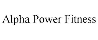 ALPHA POWER FITNESS