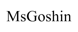 MSGOSHIN