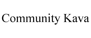 COMMUNITY KAVA