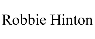 ROBBIE HINTON