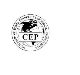 THE ACADEMY OF BOARD CERTIFIED ENVIRONMENTAL PROFESSIONALS CEP