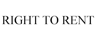 RIGHT TO RENT