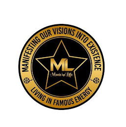 MANIFESTING OUR VISIONS INTO EXISTENCE ML MOVIE LIFE LIVING IN FAMOUS ENERGY