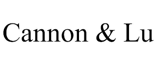 CANNON & LU