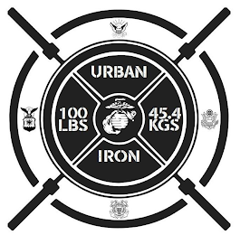 URBAN IRON 100 LBS 45.4 KGS UNITED STATES COAST GUARD 1790
