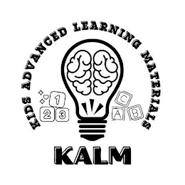 KALM KIDS ADVANCED LEARNING MATERIALS 1 2 3 ABC