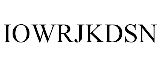 IOWRJKDSN