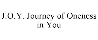 J.O.Y. JOURNEY OF ONENESS IN YOU