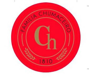 THE MARK CONSISTS OF WORD FAMILIA CHUMACEIRO CH (CHUMACEIRO FAMILY IN SPANISH), AND THE LETTERS CH IN GOLD (LOGO INITIALS). A FAMILY NAME SINCE 1810 IN HOLLAND, AND LIQUOR PURVEYORS IN TRADE SINCE 195