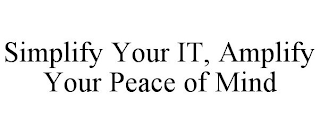 SIMPLIFY YOUR IT, AMPLIFY YOUR PEACE OF MIND