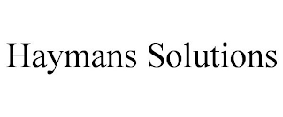 HAYMANS SOLUTIONS