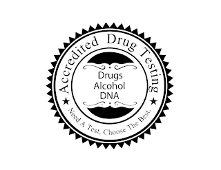 ACCREDITED DRUG TESTING DRUGS ALCOHOL DNA NEED A TEST, CHOOSE THE BEST.