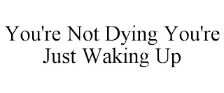 YOU'RE NOT DYING YOU'RE JUST WAKING UP