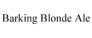 BARKING BLONDE ALE