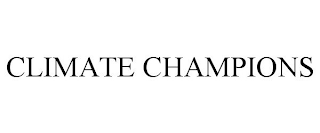 CLIMATE CHAMPIONS
