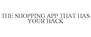 THE SHOPPING APP THAT HAS YOUR BACK