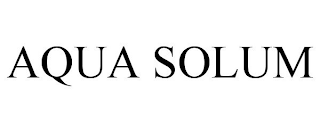 AQUA SOLUM